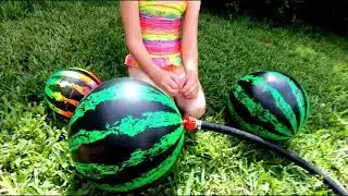 How to Fill Under Water Swimming Pool Watermelon Ball