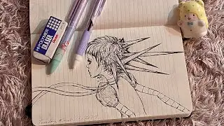 sketch with me! drawing in my sketchbook ASMR