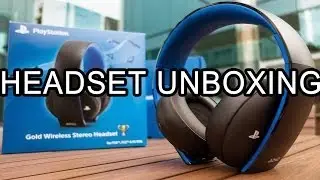PS4 Playstation Gold Wireless Stereo Headset Unboxing