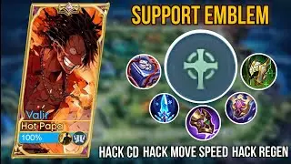 NEW BUILD VALIR USING SUPPORT EMBLEM | BEST BUILD VALIR 2024 | MLBB