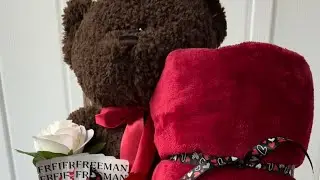 Cute Teddy Bear Gift Basket #valentinesday #basketmaking