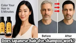 Does Japanese hair dye shampoo work? Easy Grey Coverage at Home &ndash; ETONIA Hair Dye Shampoo #hair 