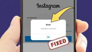 Fix Instagram Feedback Required - Login Error in iPhone (2026)