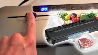 MZROT Vacuum Sealer Machine | 6-in-1 Food Preserver with Digital Countdown & Sliding Blade