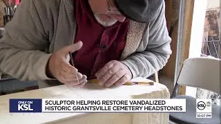 After Grantsville cemetery headstones vandalized, sculptor offers restoration