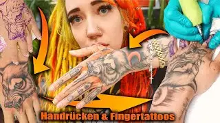 Handrücken & Fingertattoos 💉 | Live beim Stechen dabei | Verheilung