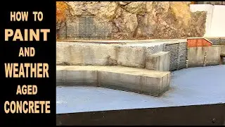 Как покрасить и состарить бетон