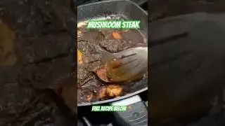 Vegan mushroom steak