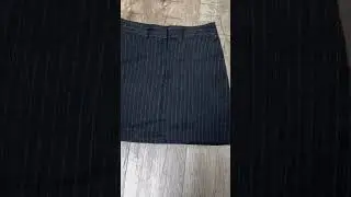 Wow My Michelle Women's Gray Striped Mini Pencil Skirt Size 7/8  #fashion #clothing