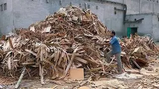 From Waste Cardboard to New Paper Rolls | Amazing Recycling Process of Waste Papers