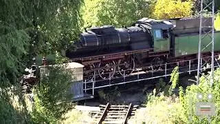 Steam Locomotive / Парен локомотив 05.01 on Railroad Turntable at Plovdiv Depot 2018 Bulgaria