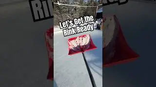 Peaceful Backyard Rink Prep