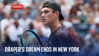 Draper vomits on court as humidity, nerves and Jannik Sinner downs Briton