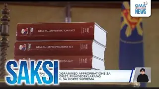 Natitirang Unprogrammed Appropriations sa 2026 National Budget, pinadedeklarang... | Saksi