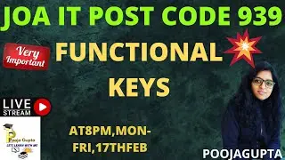 FUNCTIONAL KEYS   /  HPJOA(IT)  / JOA(IT) CRASH COURSE  -939 /  HPJOA(IT) / BY POOJA