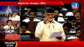 CM Chandrababu Naidu Laughs In AP Assembly Over AP Special Status Debate || No.1 News