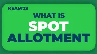 KEAM 2023 RANK OPTIONS SPOT ALLOTMENT