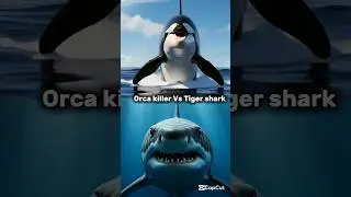 Orca🐋 vs Megalodon vs Great White Shark🦈 Ocean's Ultimate Battle for Survival 🦈🔥