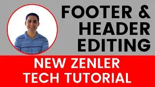 How to edit footer and header of your New Zenler website ⚡️