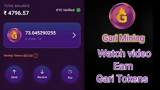 $290 Gari Mining | Watch video Earn Gari | Tamil