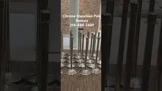 Chrome Stanchion Pole Rentals #StanchionRentals #DFWEventRentals #VIPEvents #CrowdControlRentals