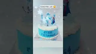 Elsa ana cake design 😇 #birthdaycake #cakedecorating #kueulangtahun #elsacake #elsaanna #frozencake