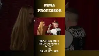 MMA Professor teaches me 1 Move to Save my Life🥋 #mma #mmafighter #shortsvideo #short