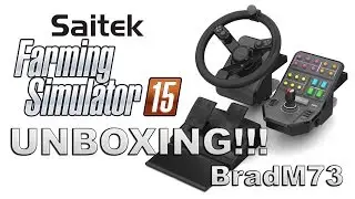 Saitek Mad Catz Farming Simulator Wheel Bundle Unboxing!!!