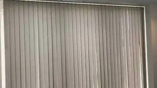 Vertical blinds for 6 metre width bifold doors wand control