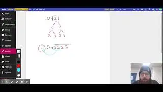 Simplifying square roots with coefficients