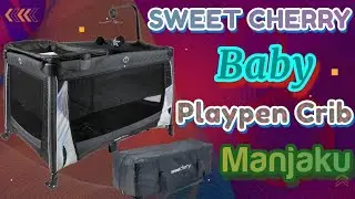 SWEET CHERRY Playpen NEROX TRAVEL COT BLACKUP620 BK #baby #toys #collection