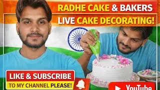 Radhe cake bakers video creator live cake decorating like subscribe to my youtube channel please