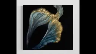 Mermaids Tail Swipe  Acrylic Pour Painting, Flow Art, Fluid Art Technique,