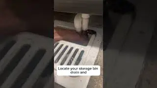 Ice bin full of water