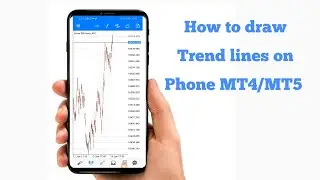 How to draw and delete trendlines on phone MT4/MT5