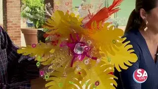 How to make Fiesta flower decorations out of recyclables | SA Live | KSAT 12