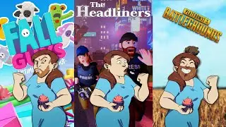 Let's Play Fallguys & The Headliners & PUBG Customs - HOT AND STEAMY THREE RAE!