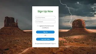 How To Make Signup Form Using HTML And CSS | Create Sign Up Form In HTML CSS