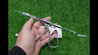 Dental Intraligamental Anesthetic Syringe, Pistol Gun Type, Stainless Steel