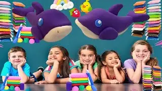How To Make Dolphin By Air Dry Clay |Monday Special Show | Stress Remover Task #diy #video #slime