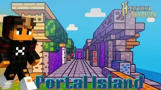 Portal Island!! 😎🤩 | Minecraft Hypixel Skyblock ep8 | #minecraft #trending #hypixel #memes