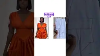 HOW TO MAKE A RUCHED SHOULDER GOWN #viralvideo  #shorts  #short