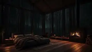 Quiet Rain on Windows, Firelight Inside &mdash; Stay Warm, Sleep Softly Tonight 🌧️