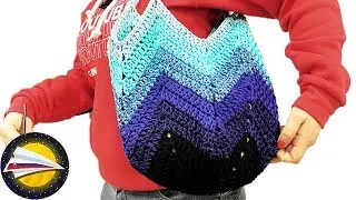 Háčkovanie tašky | Háčkovaná nákupná taška z vlny Woolly Hugs Rope Plaint | DIY háčkovaná taška