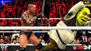 RANDY ORTON VS SHREK UNITED STATES WWE HEAVYWEIGHT CHAMPIONSHIP 2K24