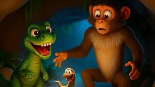 Ai video monkey selfie lete hue #aivideo  #aifullvidero #aishorts  #magicalvideos   #monkeyvidero