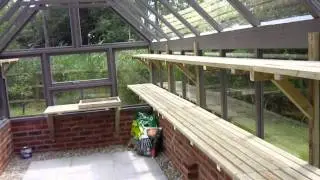 Massive bespoke timber greenhouse