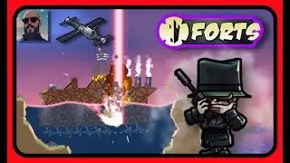 Forts - Корабли с эпичным оружием!!! Разнесли орбиталкой!!!@fortoid  #forts #фортс