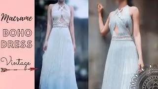 Macrame tutorial - Boho style dress #3 - Easy Vintage DIY