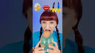 ASMR Big Gummy Jelly Egg, Chewy Lips, Jelly Banana #mukbang #challenge